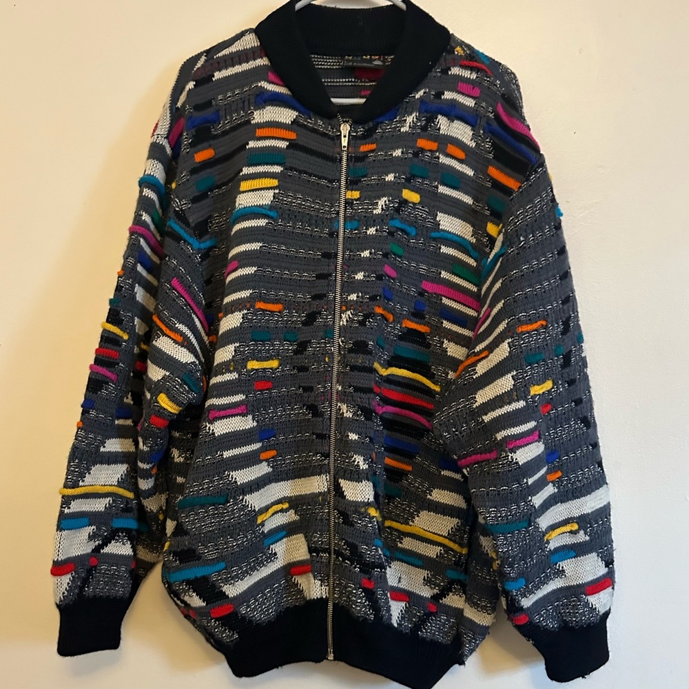 Authentic vintage COOGI zip-up sweater bomber jacket